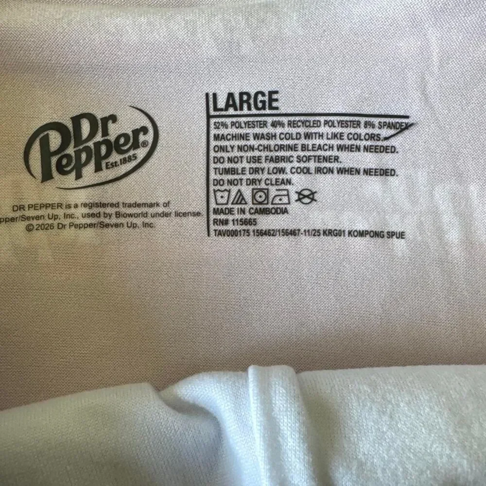 Dr Pepper Men's Boxer Briefs Large 36-38